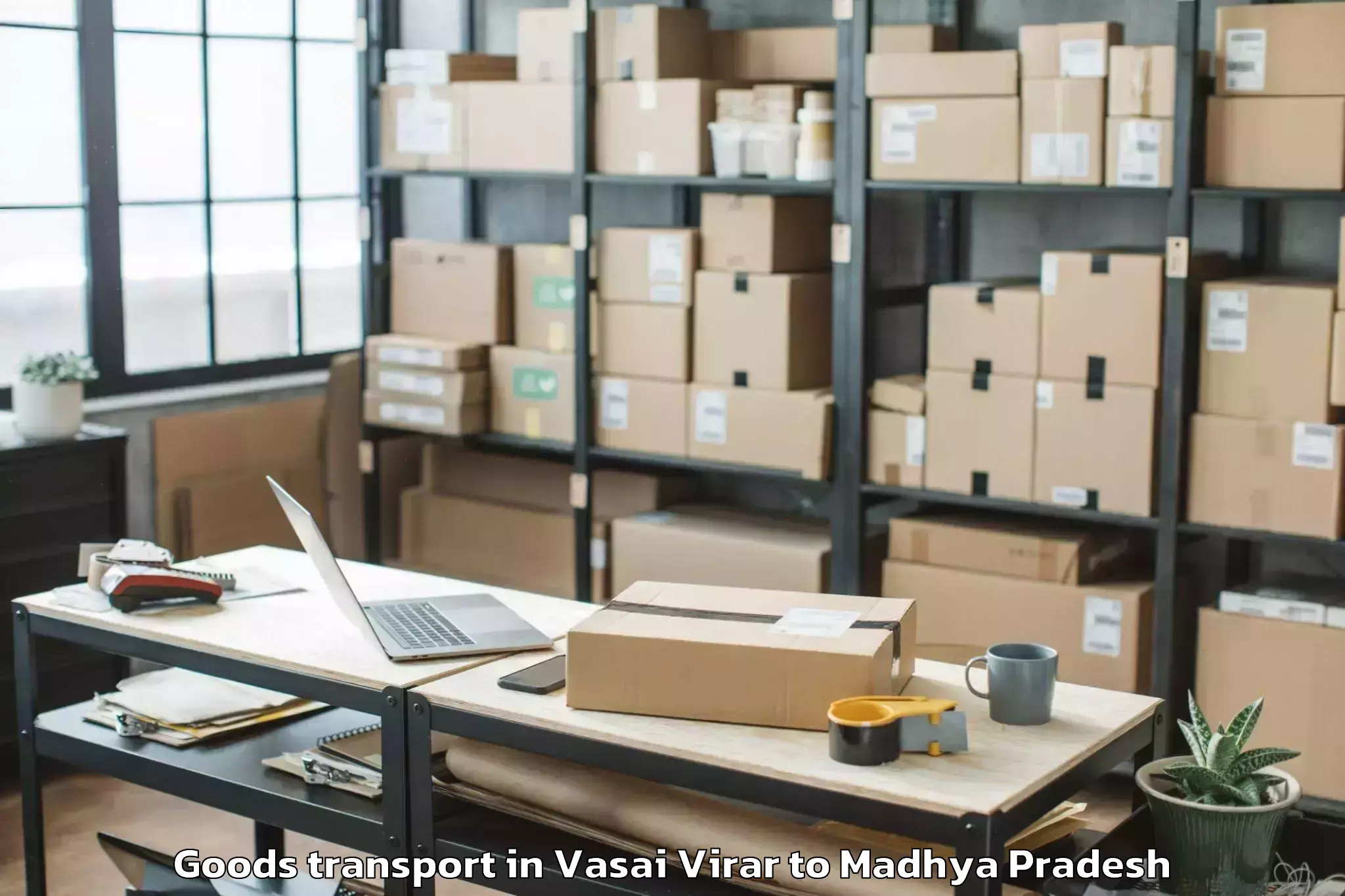 Book Vasai Virar to Sage University Indore Goods Transport